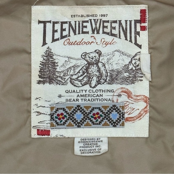 TW Revenue Weenie Girls Embroidered Bear Quilted Jacket Size 160 US 14 - Picture 7 of 7